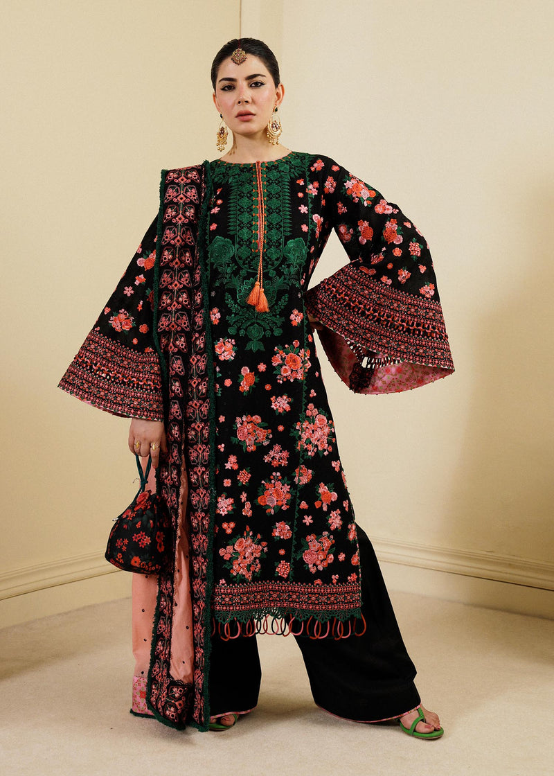 Hussain Rehar | Lawn SS 2023 | Noir by Hussain Rehar - Designer Dress - Type: Ladies Clothes - Available at Libayah - 100% Original