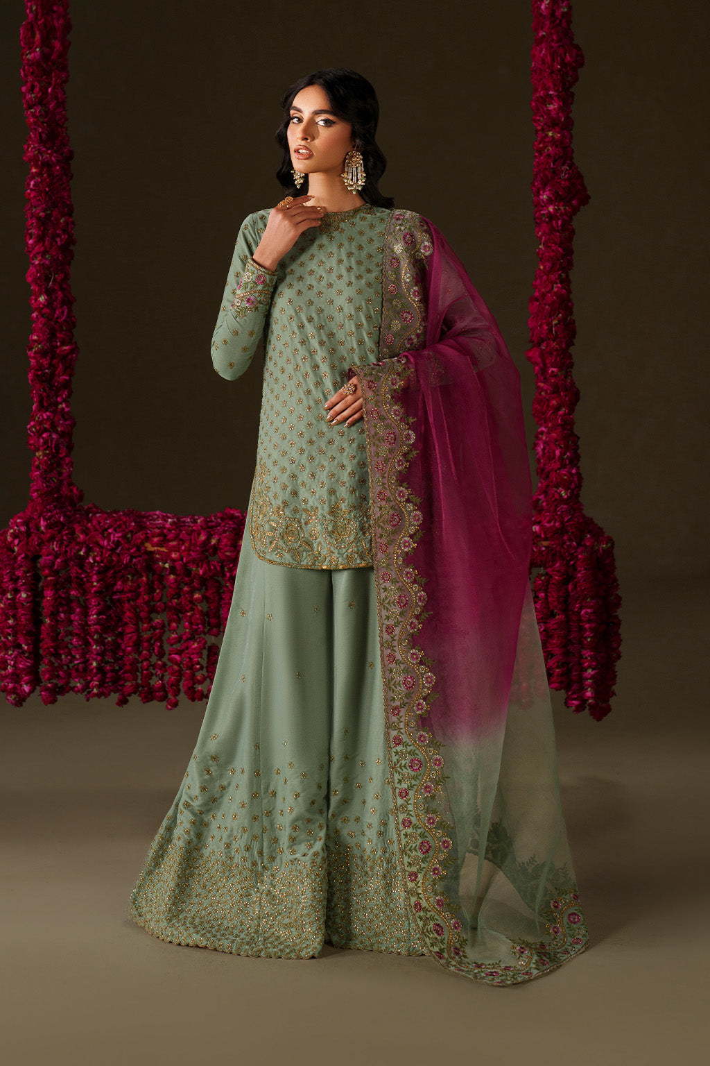 Iznik | Velvet 25 | IV-73 Embroidered Velvet by Iznik - Designer Dress - Type : Ladies Clothes - Available at Libayah - 100% Original 