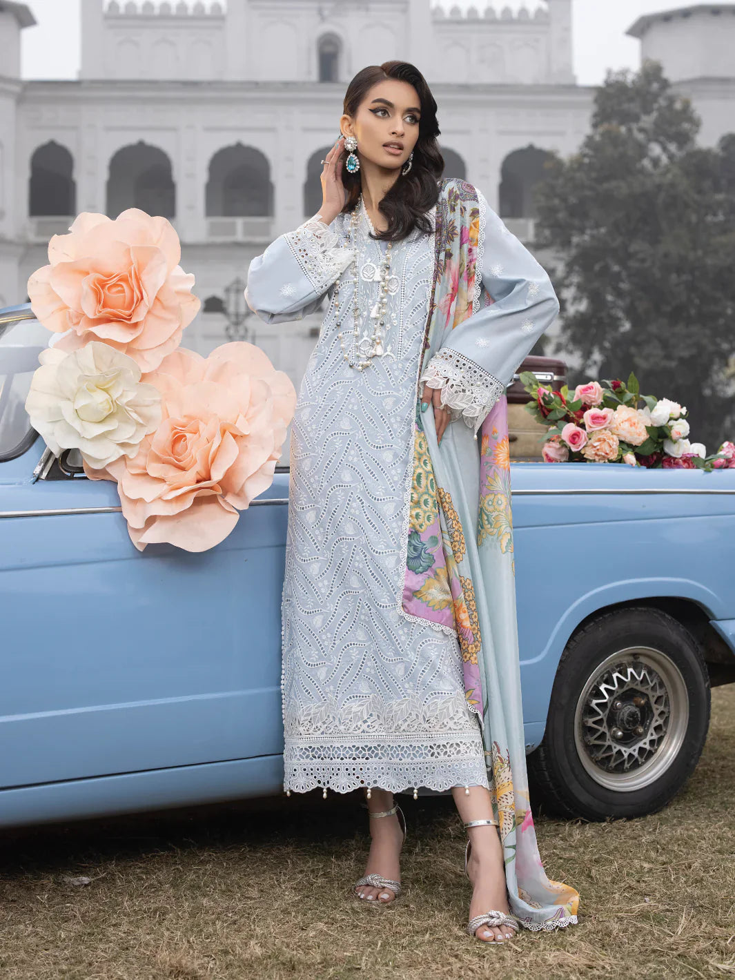 Faiza Faisal | Maya Luxury Lawn | Anja by Faiza Faisal - Designer Dress - Type: Ladies Clothes - Available at Libayah - 100% Original