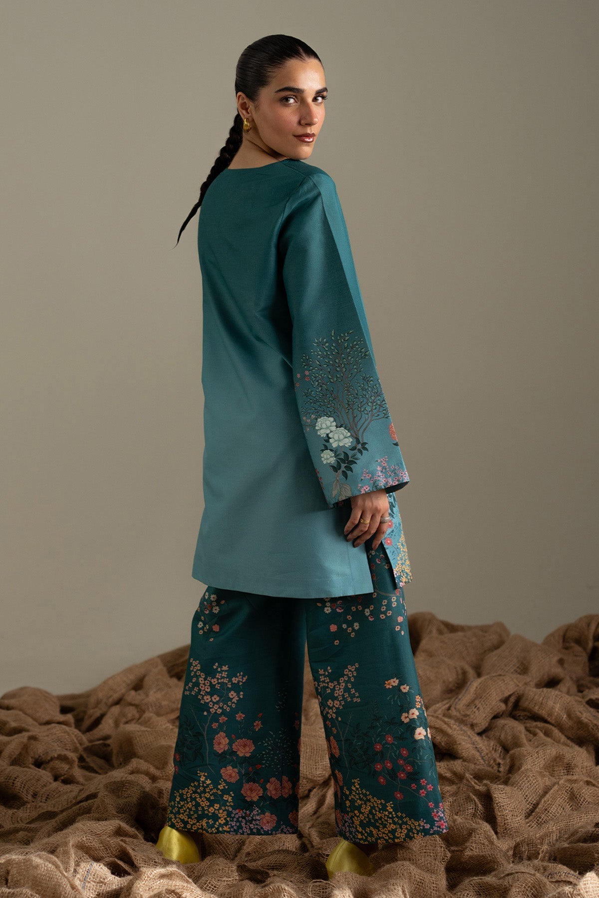 Afrozeh | Coords 25 | Frayed by Afrozeh - Designer Dress  - Type : Ladies Clothes - Available at Libayah - 100% Original 