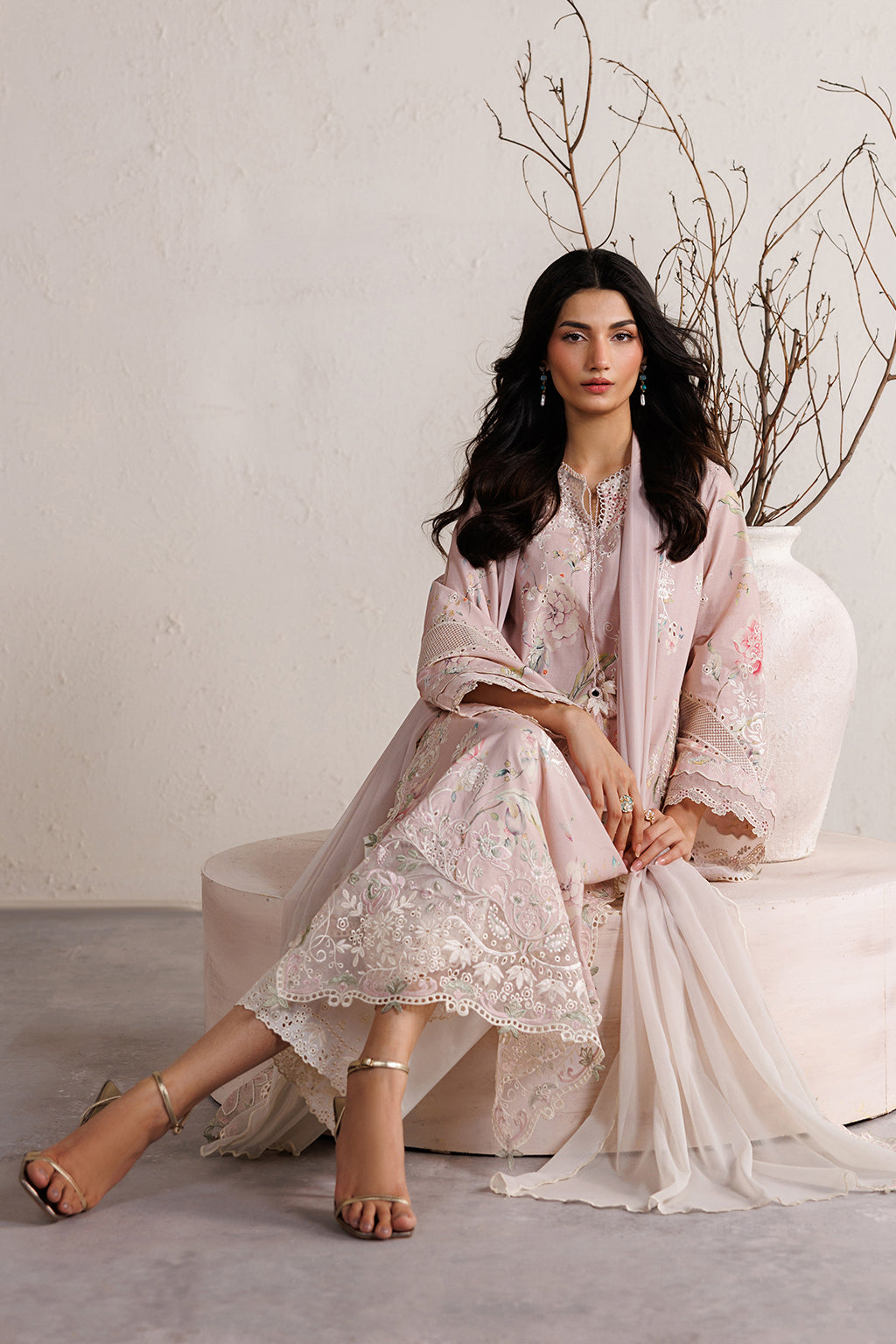 Iznik | Festive lawn 26 | IBE-12 Embroidered Lawn by Iznik - Designer Dress  - Type : Ladies Clothes - Available at Libayah - 100% Original 