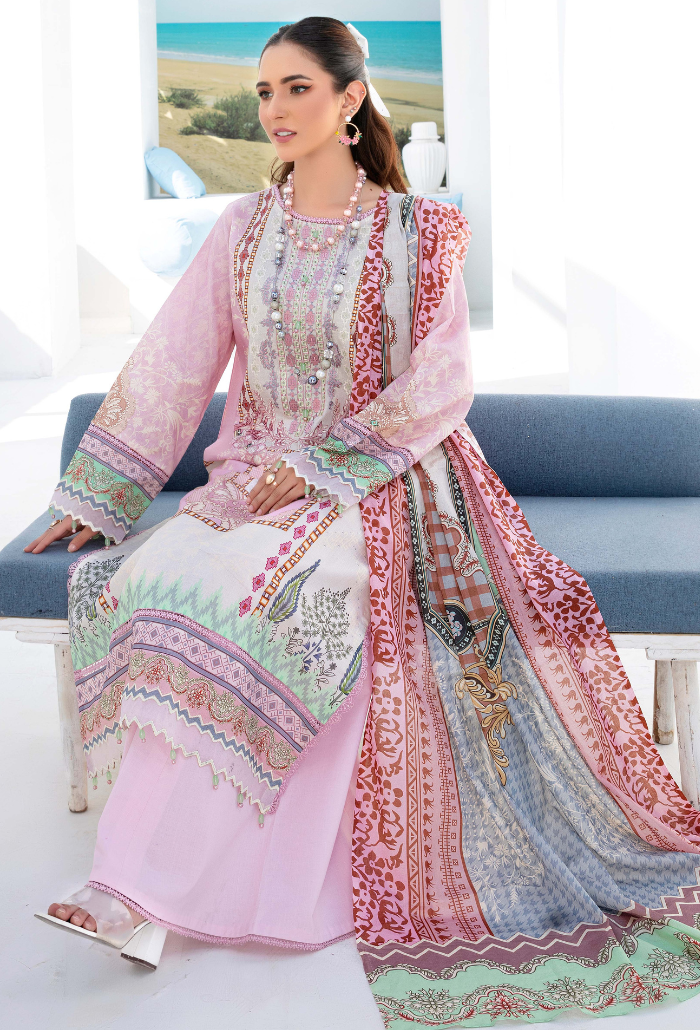 Humdum | Saira Bano Lawn 24 | D08 by HumDum - Designer Dress - Type: Ladies Clothes - Available at Libayah - 100% Original