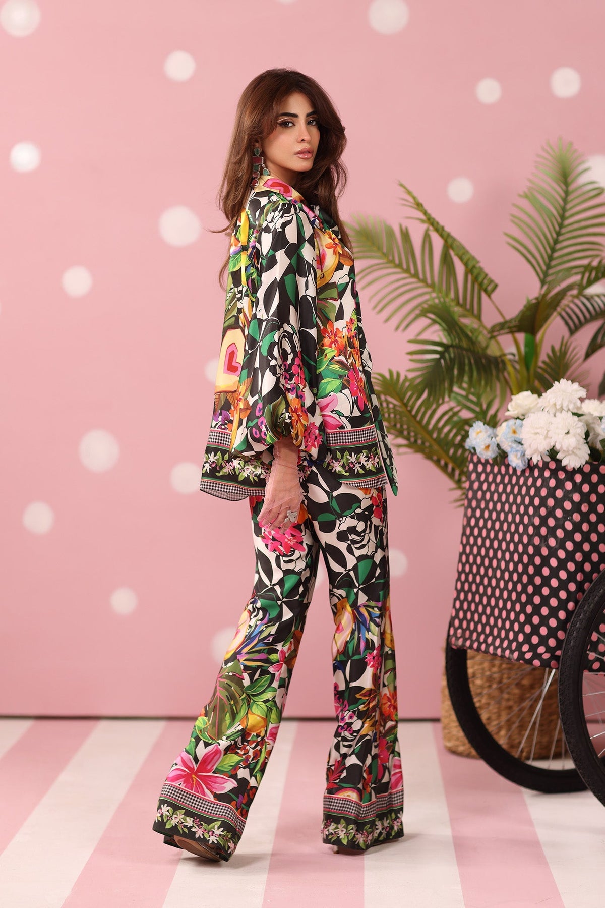 Musferah Saad | Resort Collection | Noir Tropics by Musferah Saad - Designer Dress  - Type : Ladies Clothes - Available at Libayah - 100% Original 