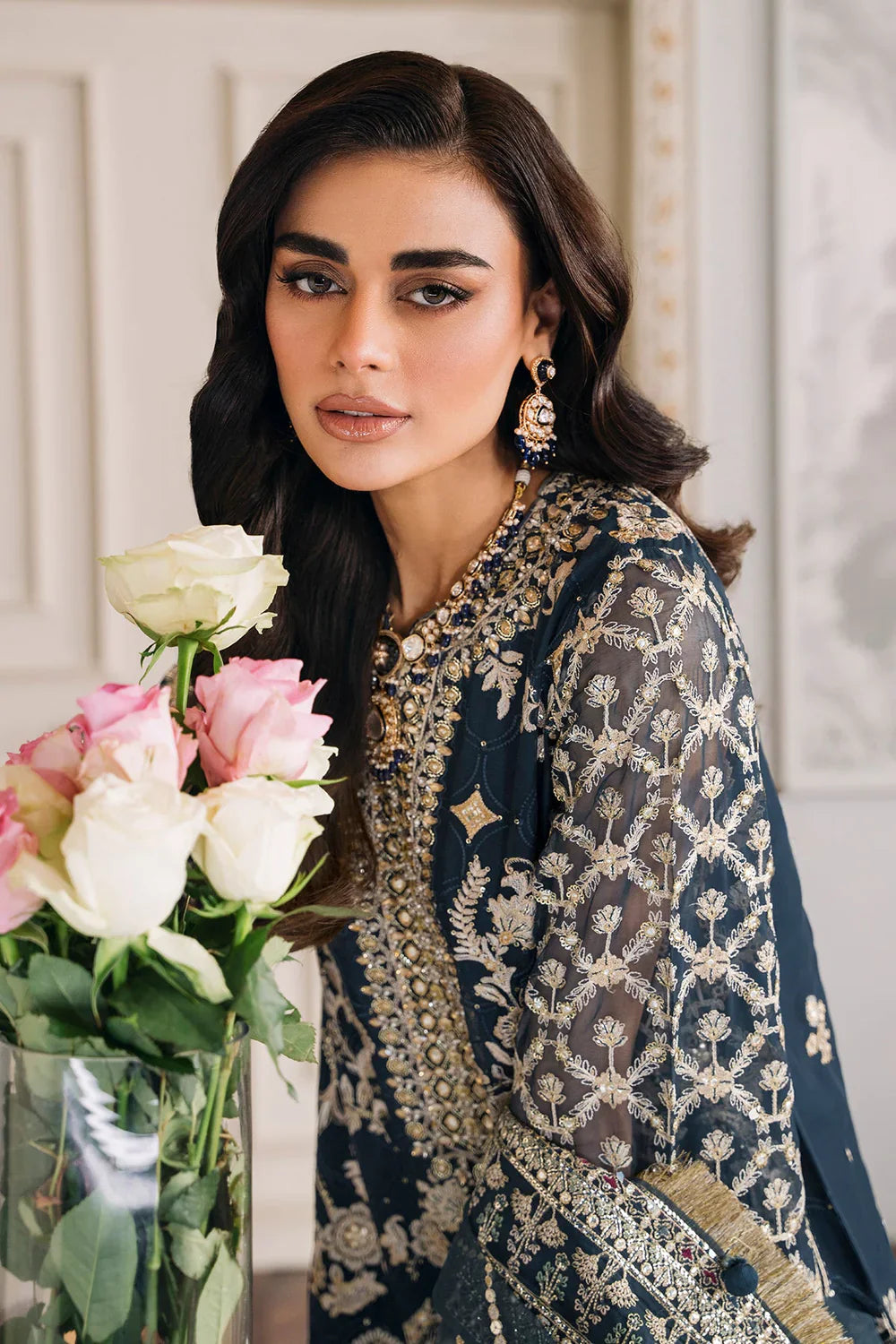 Baroque | Chantelle Embroidered Collection | CH12-01 by Baroque - Designer Dress - Type: Ladies Clothes - Available at Libayah - 100% Original