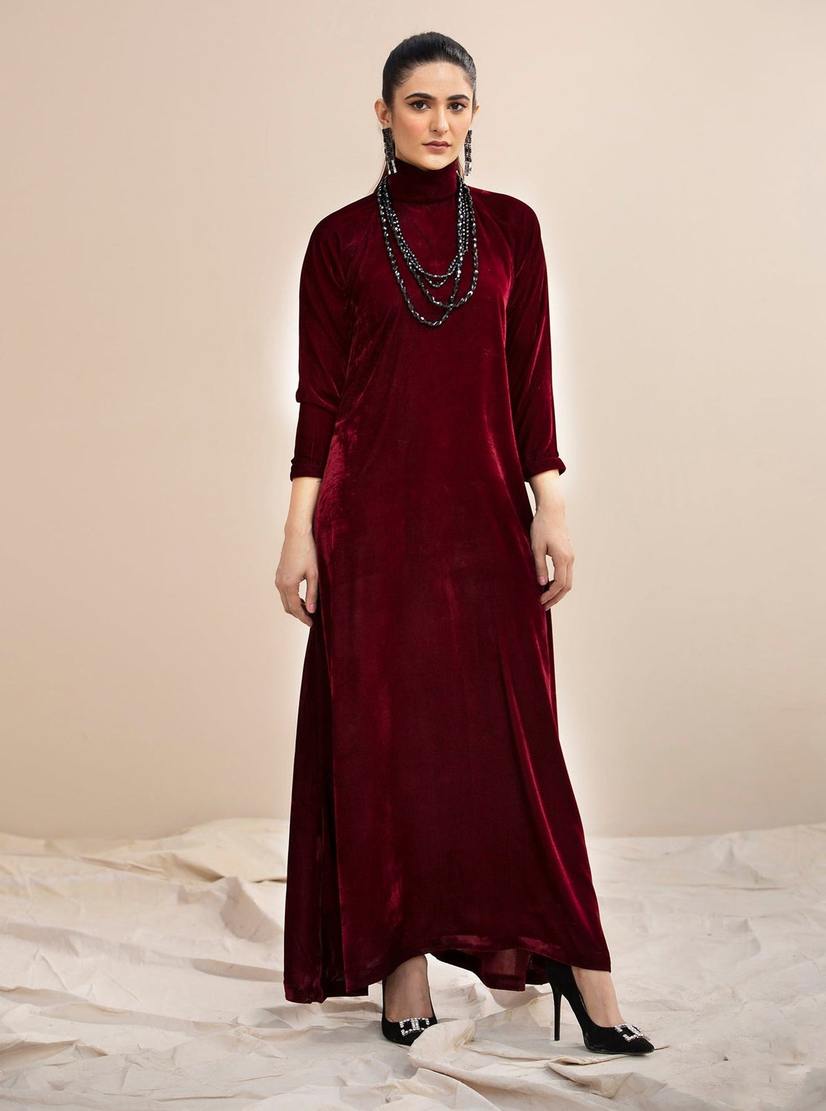 Hana | Mavi Velvets | VLT012 by Hana - Designer Dress - Type: Ladies Clothes - Available at Libayah - 100% Original