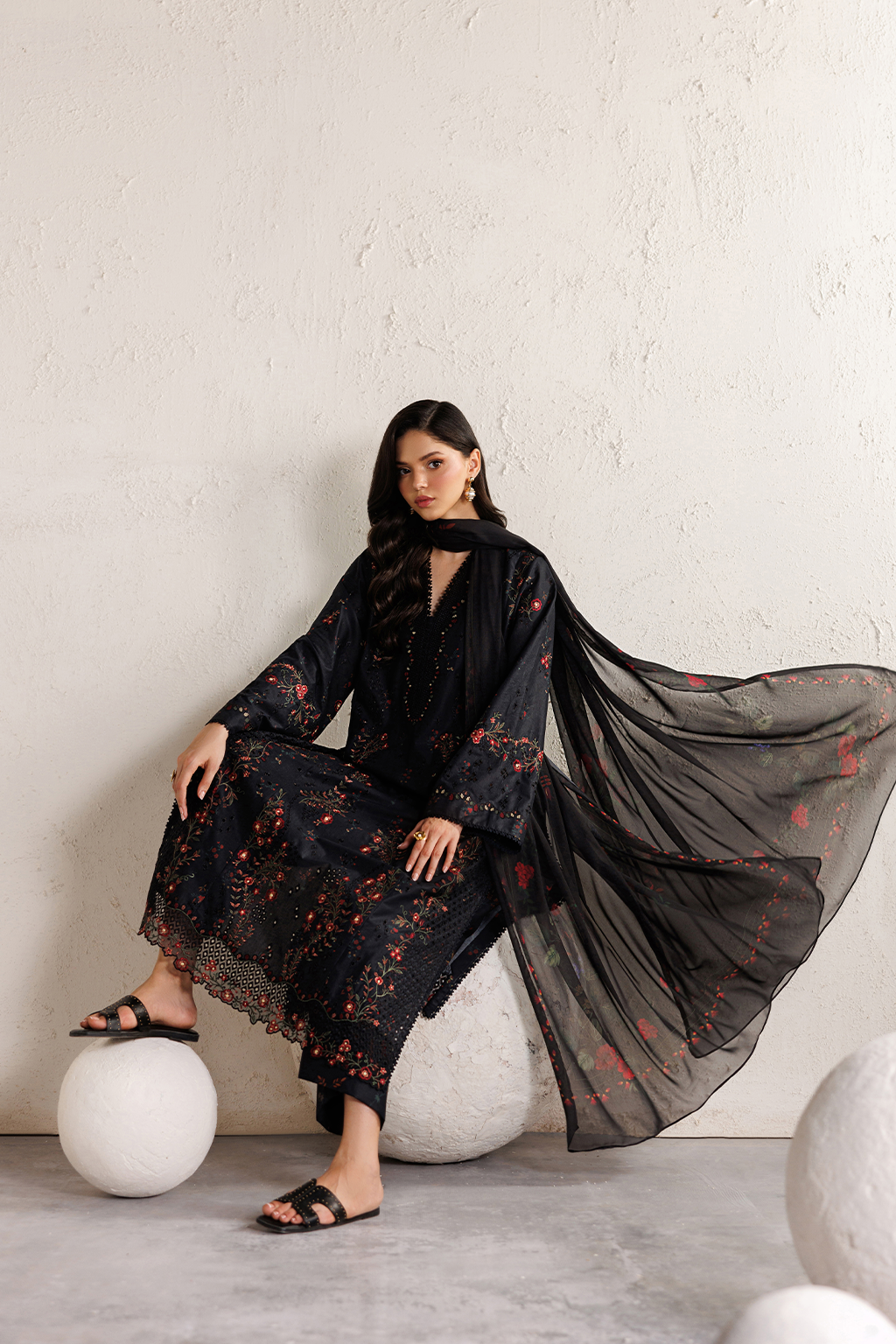 Iznik | Festive lawn 26 | IBE-11 Embroidered Lawn by Iznik - Designer Dress  - Type : Ladies Clothes - Available at Libayah - 100% Original 