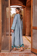Farasha | Dastoor Embroidered Lawn SS24 | BERYL GREY by Farasha - Designer Dress - Type: Ladies Clothes - Available at Libayah - 100% Original