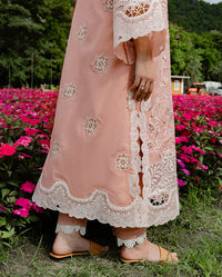 Mushq | The Secret Garden Lawn | Peach Blossom by Mushq - Designer Dress  - Type : Ladies Clothes - Available at Libayah - 100% Original 