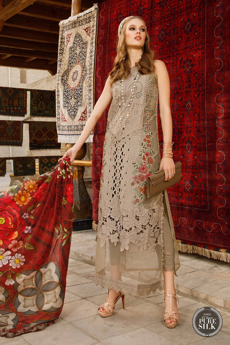 Maria B | Luxury Lawn | D-2313-A by Maria B - Designer Dress - Type: Ladies Clothes - Available at Libayah - 100% Original