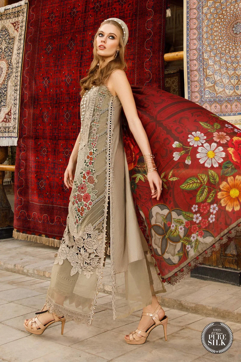 Maria B | Luxury Lawn | D-2313-A by Maria B - Designer Dress - Type: Ladies Clothes - Available at Libayah - 100% Original