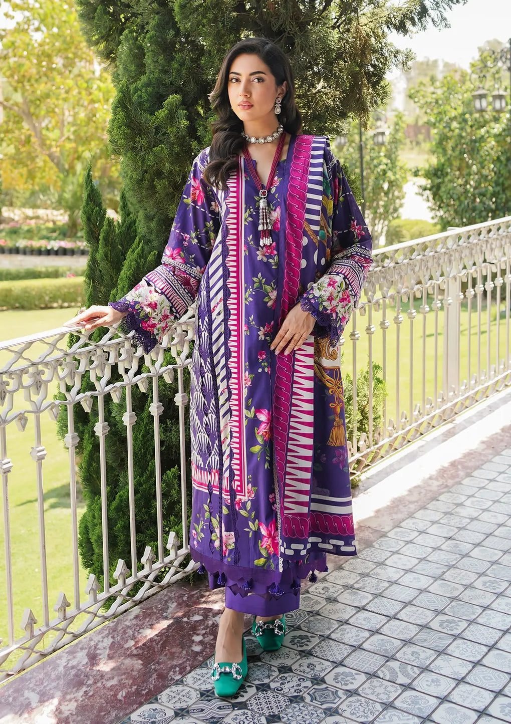 Elaf Premium | Printed Collection 24 | EEP-02B - Bloomie by Elaf Premium - Designer Dress - Type: Ladies Clothes - Available at Libayah - 100% Original