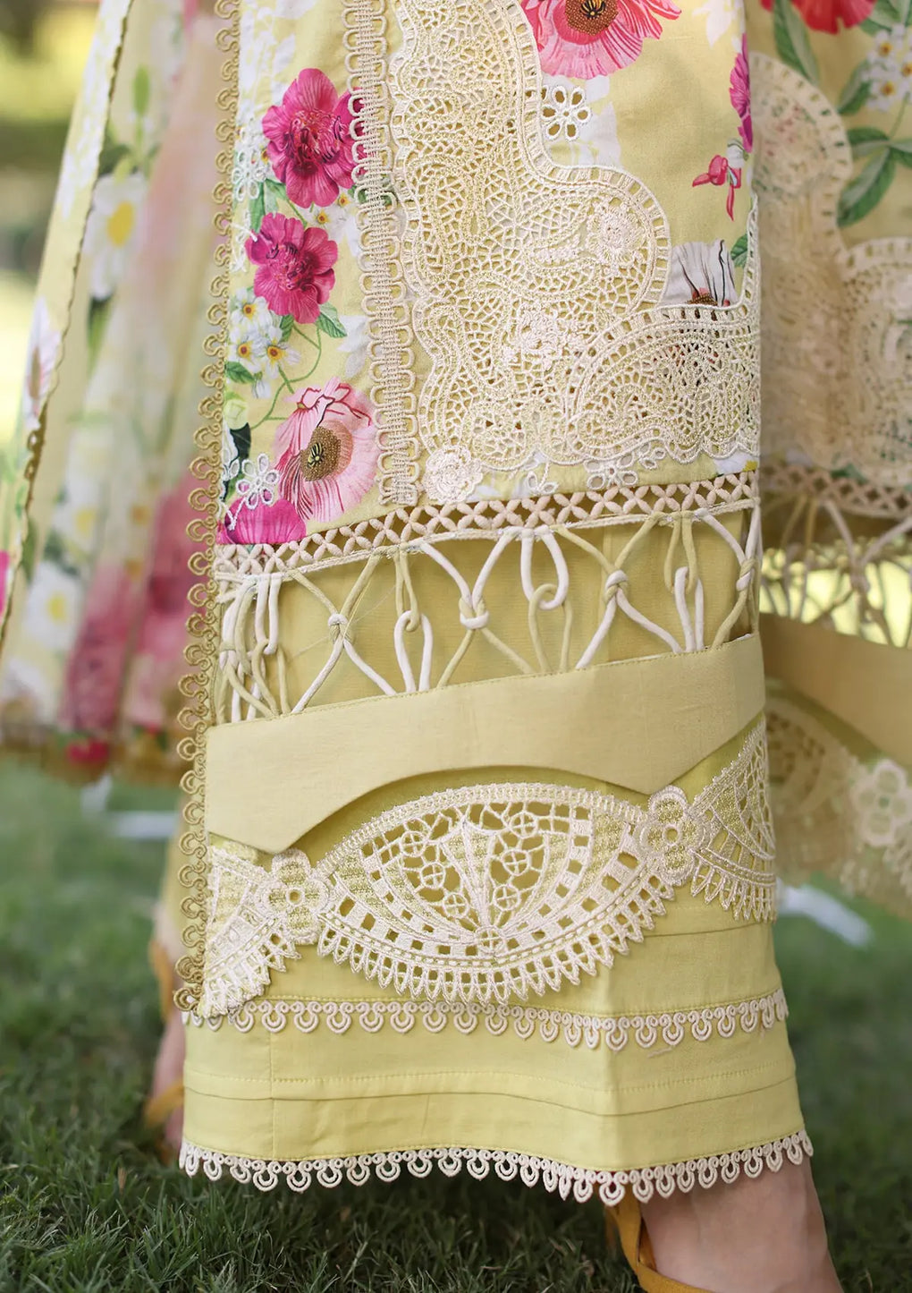 Elaf Premium | Prints Chikankari 24 | 06A SUNSHINE BOUQUET by Elaf Premium - Designer Dress - Type: Ladies Clothes - Available at Libayah - 100% Original