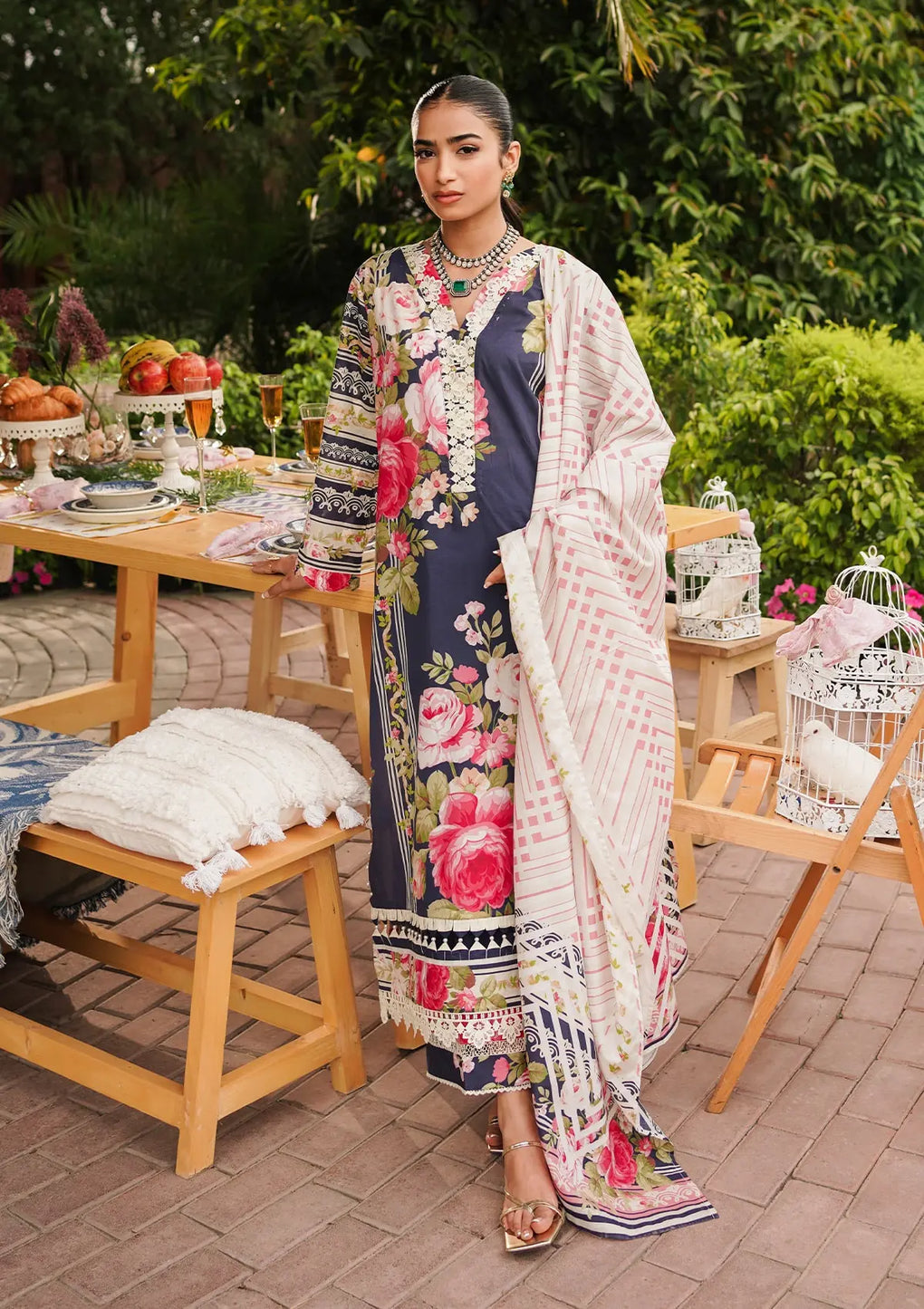 Elaf Premium | Printed Collection 24 | EEP-05B - Amica by Elaf Premium - Designer Dress - Type: Ladies Clothes - Available at Libayah - 100% Original
