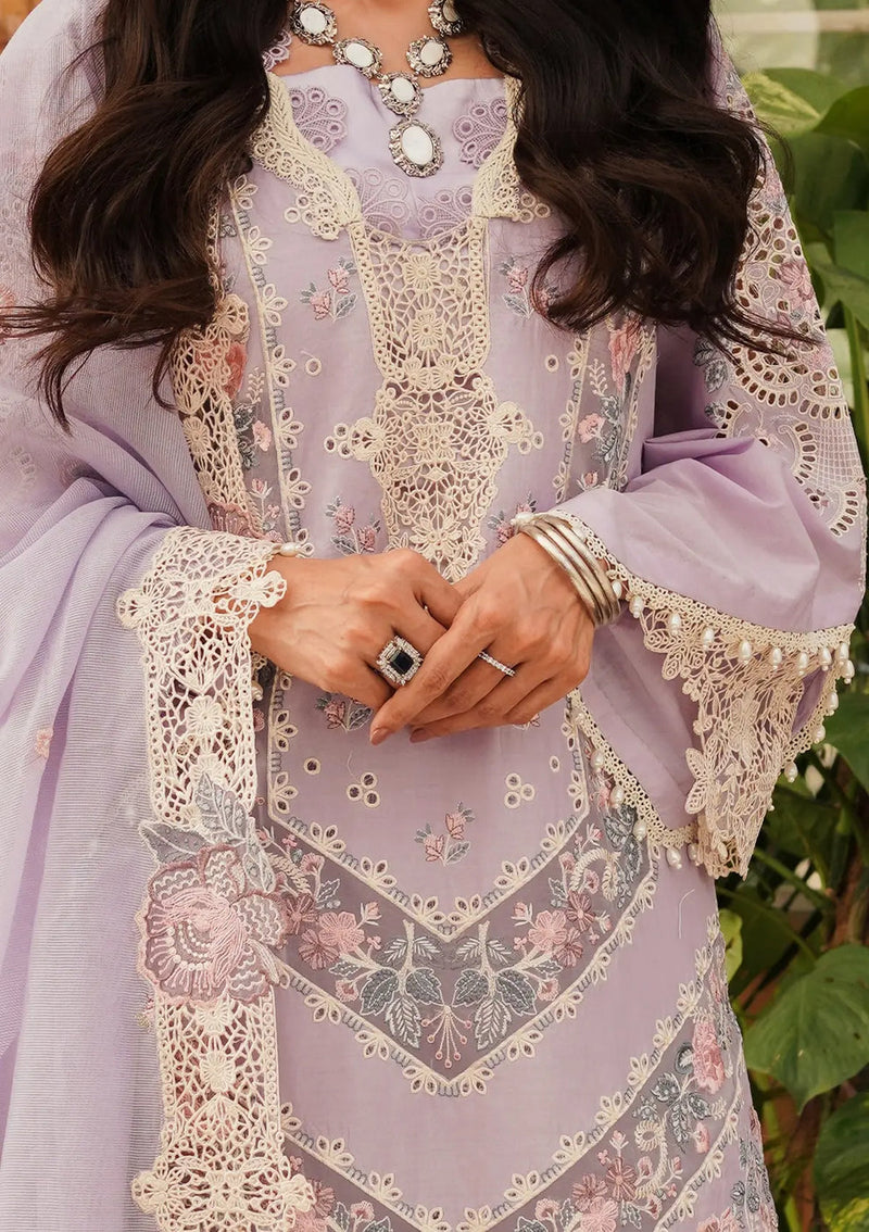 Kahf Premium | Luxury Lawn 24 | KLE-01B Lilac by Kahf Premium - Designer Dress - Type: Ladies Clothes - Available at Libayah - 100% Original