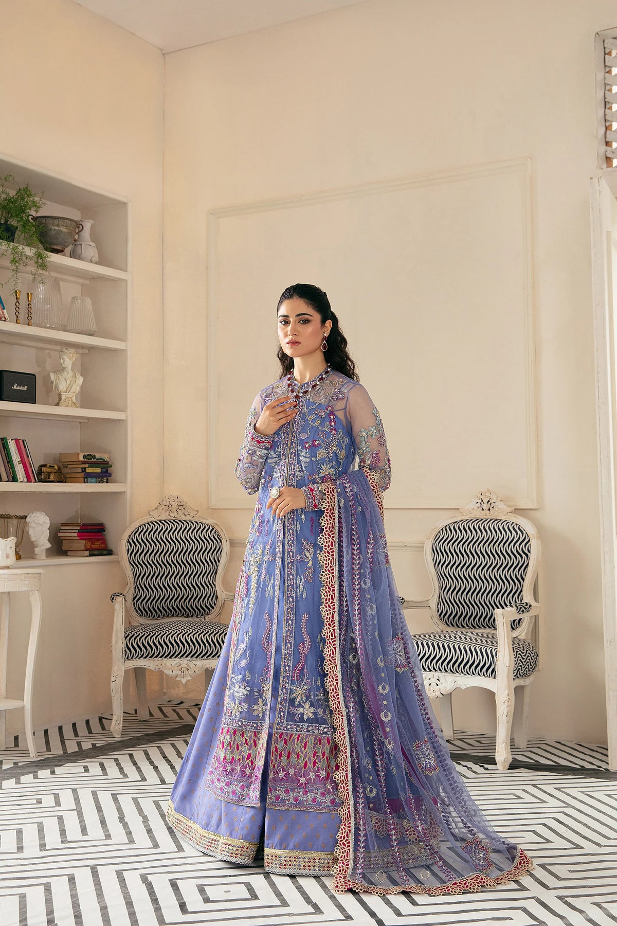 Ezra | Wedding Collection | Afrozeh by Ezra - Designer Dress - Type: Ladies Clothes - Available at Libayah - 100% Original