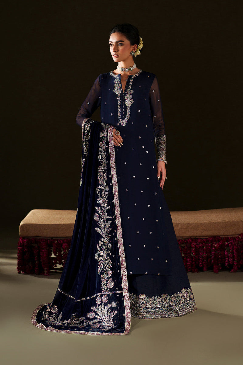 Iznik | Velvet 25 | IV-76 Embroidered Velvet by Iznik - Designer Dress - Type : Ladies Clothes - Available at Libayah - 100% Original 