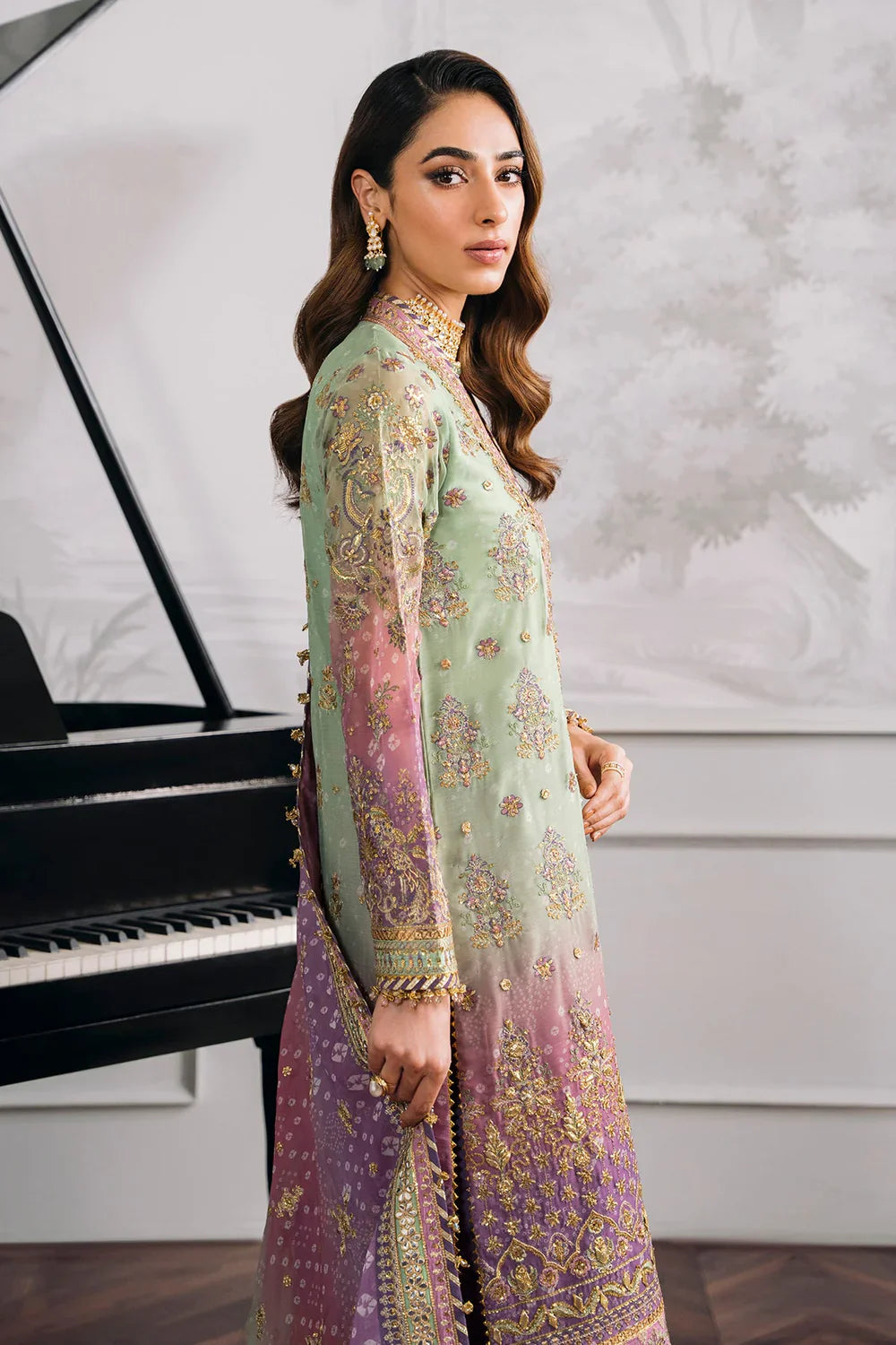 Baroque | Chantelle Embroidered Collection | CH12-08 by Baroque - Designer Dress - Type: Ladies Clothes - Available at Libayah - 100% Original