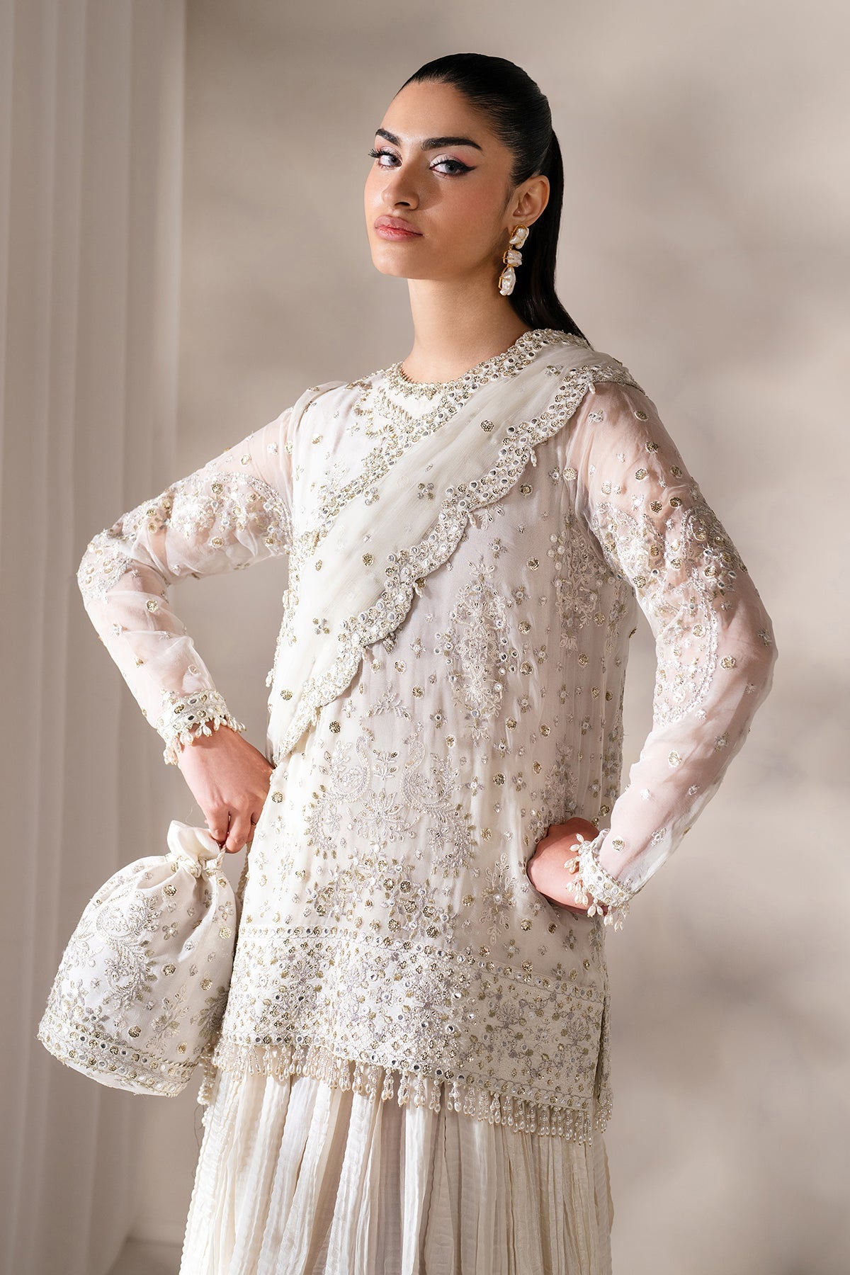 Baroque | Formal Collection |  UF-4140 by Baroque - Designer Dress  - Type : Ladies Clothes - Available at Libayah - 100% Original 