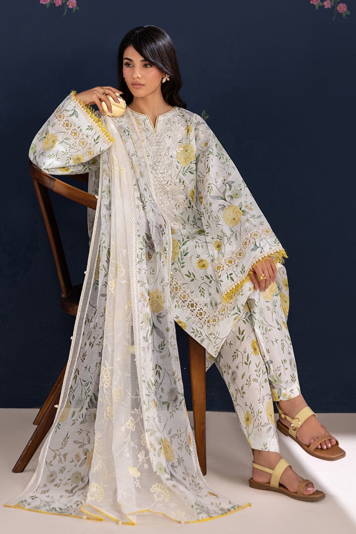Baroque | Luxury Summer Pret | UF-4460 by Baroque - Designer Dress  - Type : Ladies Clothes - Available at Libayah - 100% Original 