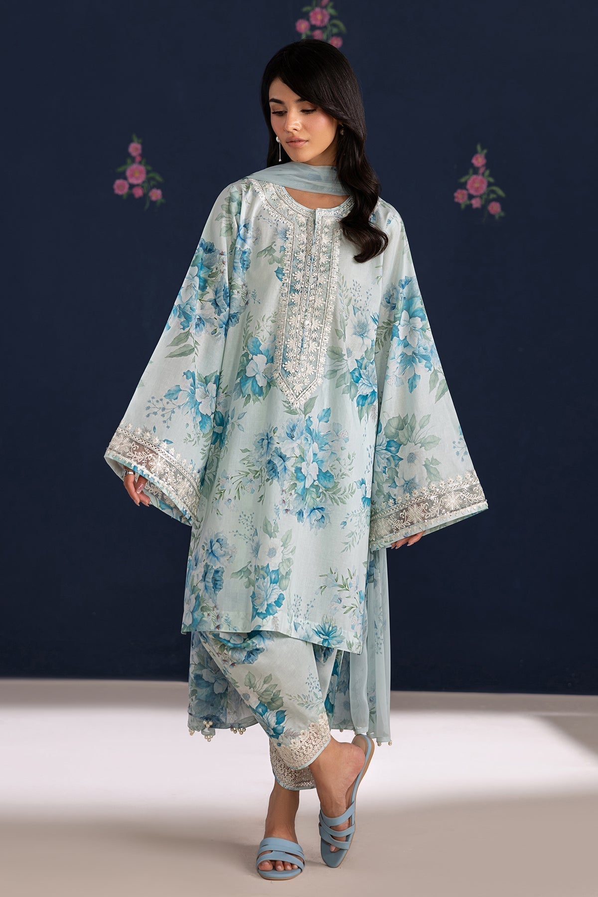 Baroque | Luxury Summer Pret | UF-4461 by Baroque - Designer Dress  - Type : Ladies Clothes - Available at Libayah - 100% Original 
