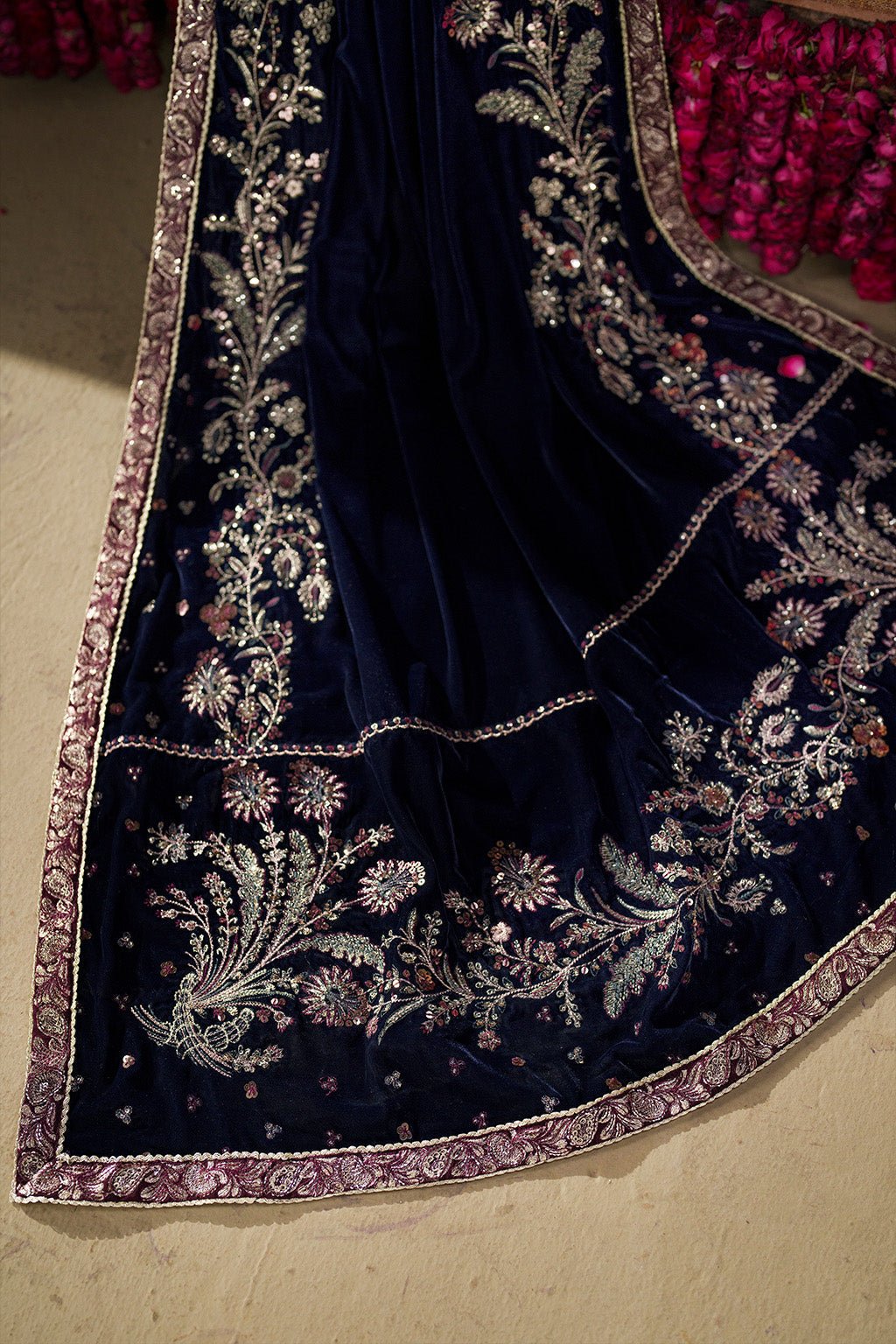 Iznik | Velvet 25 | IV-76 Embroidered Velvet by Iznik - Designer Dress - Type : Ladies Clothes - Available at Libayah - 100% Original 
