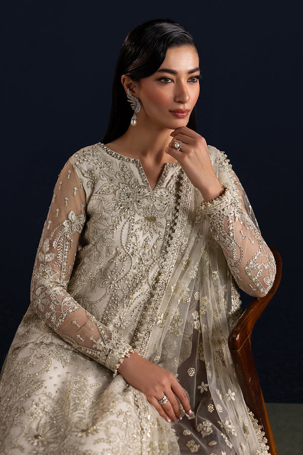 Baroque | Formals Collection | EMBROIDERED NET UF-4448 by Baroque - Designer Dress  - Type : Ladies Clothes - Available at Libayah - 100% Original 