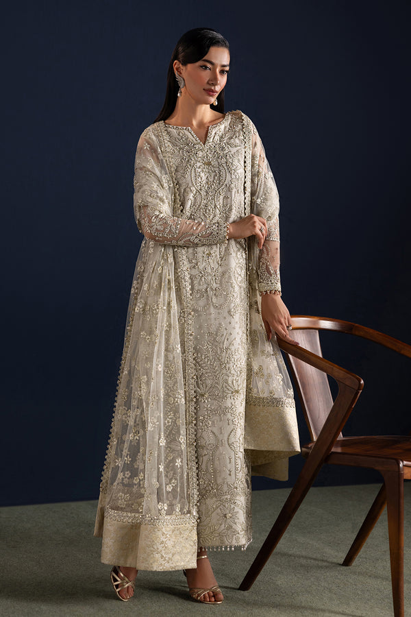 Baroque | Formals Collection | EMBROIDERED NET UF-4448 by Baroque - Designer Dress  - Type : Ladies Clothes - Available at Libayah - 100% Original 