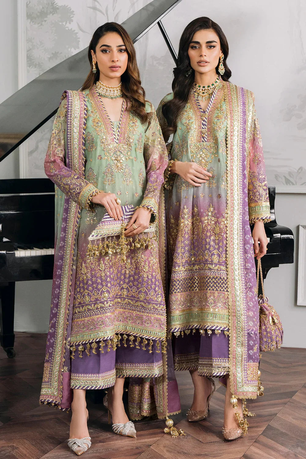 Baroque | Chantelle Embroidered Collection | CH12-08 by Baroque - Designer Dress - Type: Ladies Clothes - Available at Libayah - 100% Original