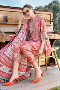 Maria B | M Prints 25 | MPT-2513-A by Maria B - Designer Dress - Type: Ladies Clothes - Available at Libayah - 100% Original
