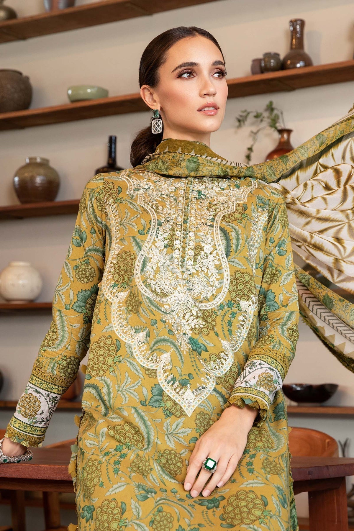 Maria B | M Prints 25 | MPT-2513-B by Maria B - Designer Dress - Type: Ladies Clothes - Available at Libayah - 100% Original