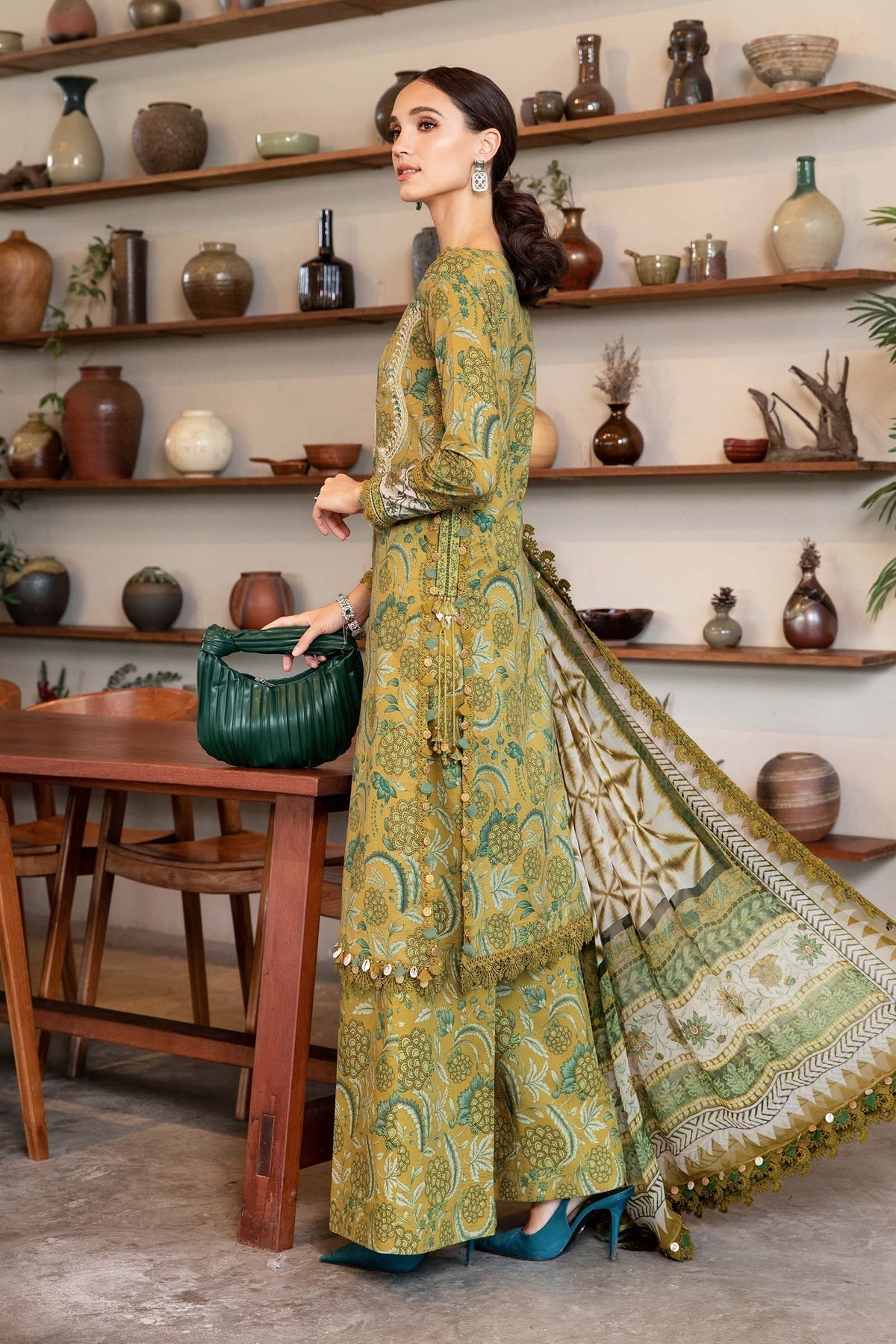 Maria B | M Prints 25 | MPT-2513-B by Maria B - Designer Dress - Type: Ladies Clothes - Available at Libayah - 100% Original