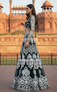 Threads and Motifs | Formal Outfits | Blouse With Lehenga by Threads and Motifs - Designer Dress  - Type : Ladies Clothes - Available at Libayah - 100% Original 