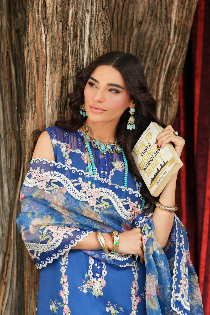 Maryam Hussain | Luxury Lawn 26 | Skye - Designer Dress - Type : Ladies Clothes - Available at Libayah - 100% Original