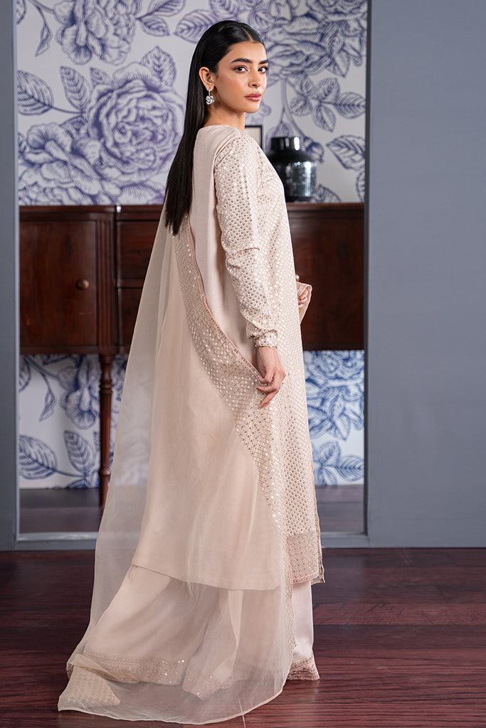 Cross Stitch | Luxury Pret | BISQUE SHELL by Cross Stitch - Designer Dress - Type: Luxury - Available at Libayah - 100% Original