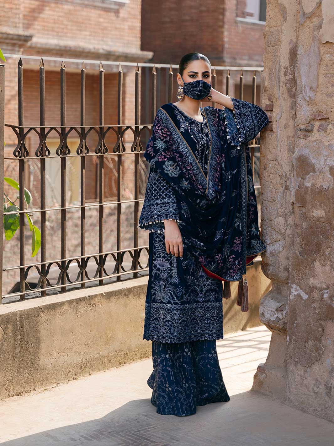 Flossie | Siara Velvet Formals | V-106 - A by Flossie - Designer Dress - Type: Ladies Clothes - Available at Libayah - 100% Original