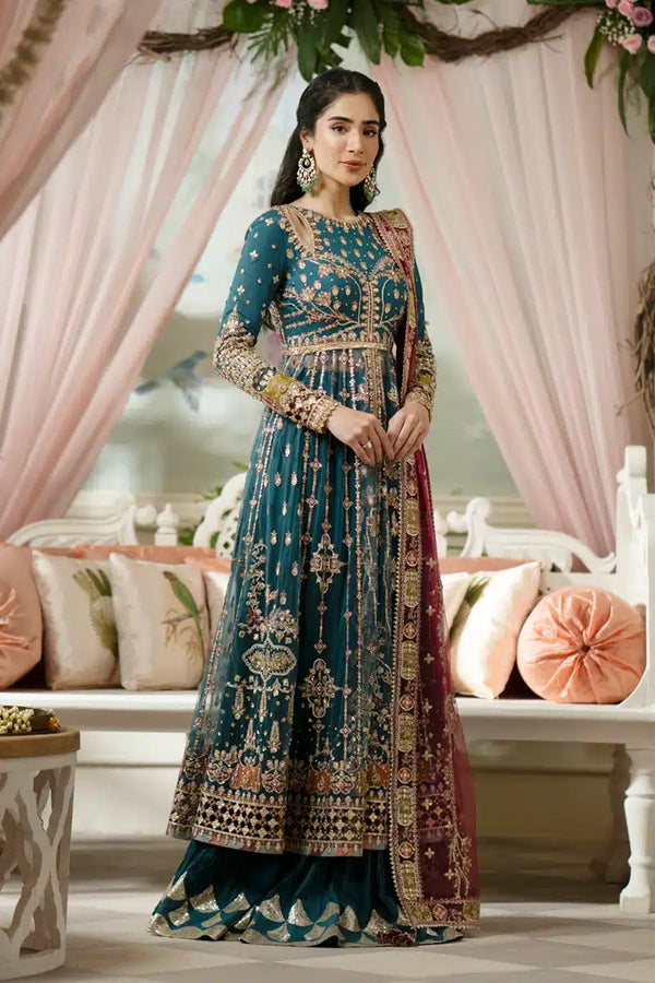 Qalamkar | Dilnaz Wedding Formals | DN-02 SABRINA by Qalamkar - Designer Dress  - Type : Wedding Dress - Available at Libayah - 100% Original 