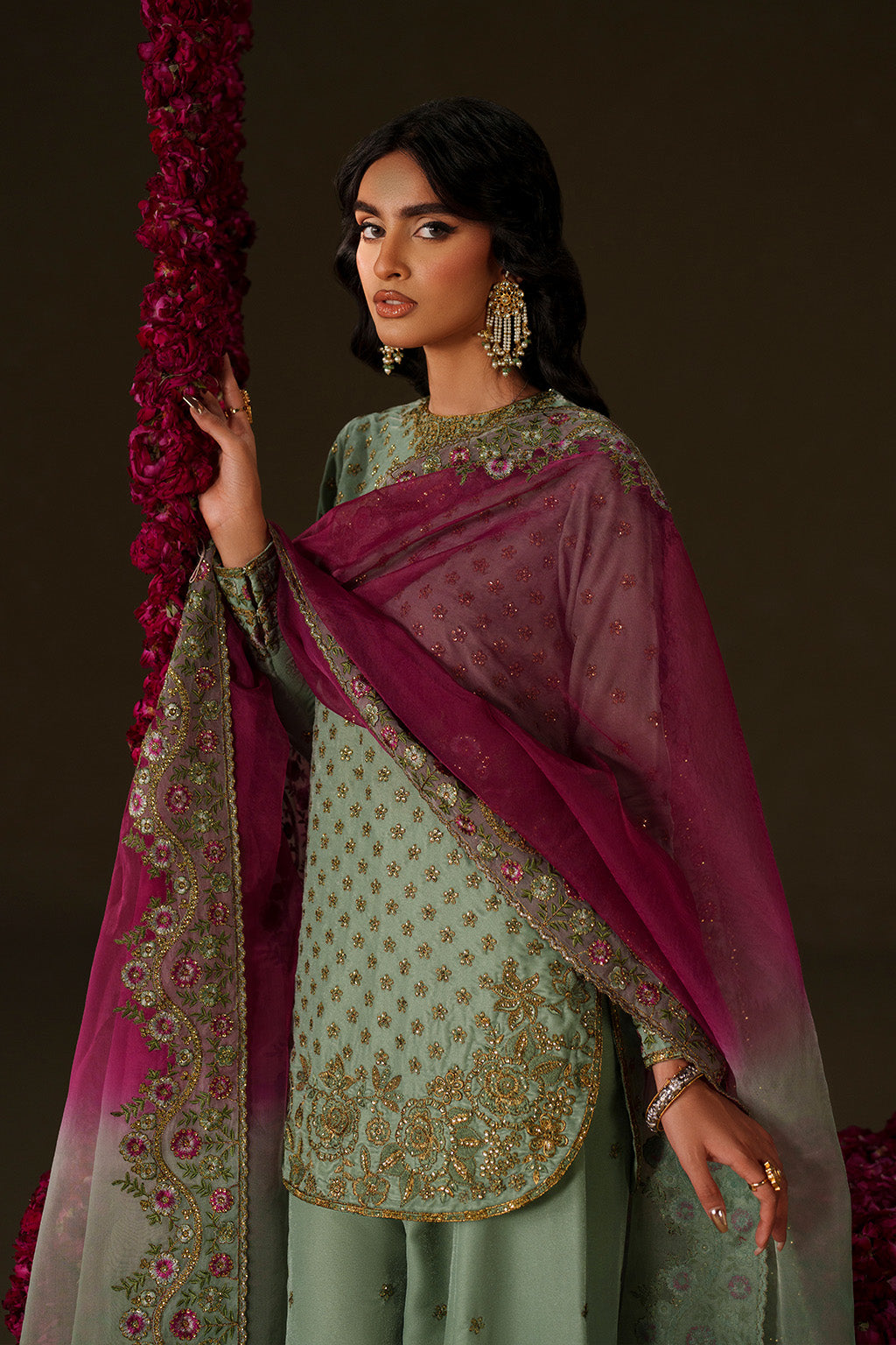 Iznik | Velvet 25 | IV-73 Embroidered Velvet by Iznik - Designer Dress - Type : Ladies Clothes - Available at Libayah - 100% Original 