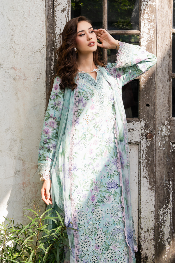 Aabyaan | Shezlin Chikankari 26 | VIRELLE (AZ-13) by Aabyaan - Designer Dress - Type : Luxury Dress - Available at Libayah - 100% Original