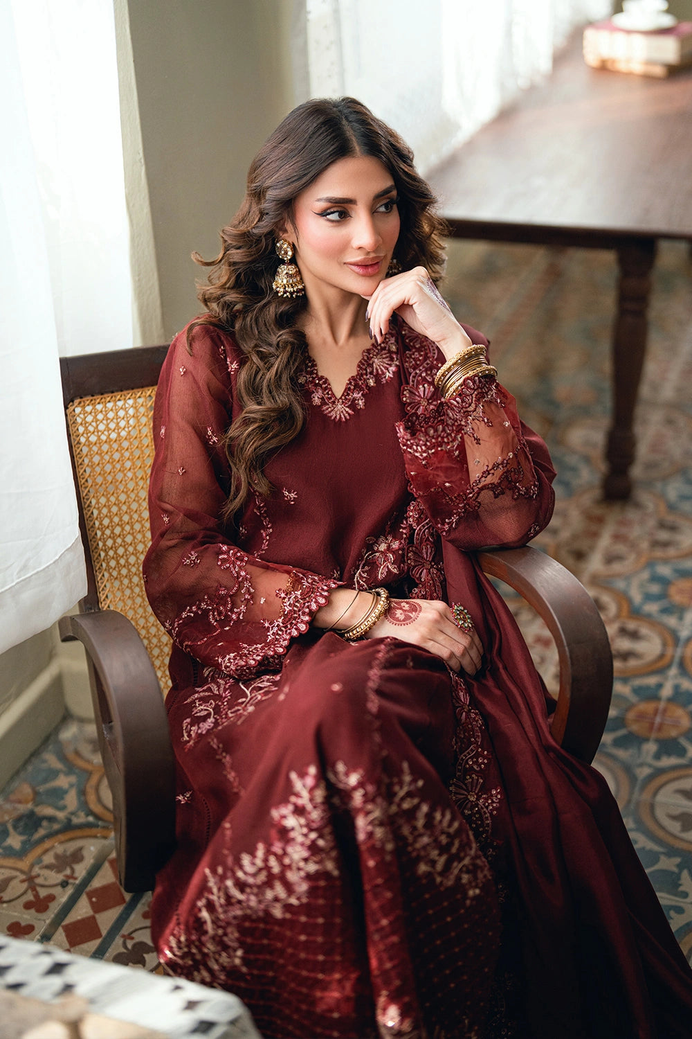 Azure | Eid Drop | Hibiscus - by Libayah - Registered Vendor of : Azure - 100% Original Designer Dress