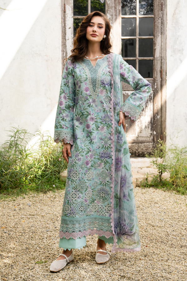 Aabyaan | Shezlin Chikankari 26 | VIRELLE (AZ-13) by Aabyaan - Designer Dress - Type : Luxury Dress - Available at Libayah - 100% Original
