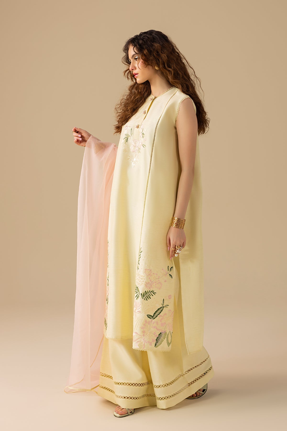 Erum Khan | Lillia Summer Edit | Butter Daze by Erum Khan - Designer Dress - Type: Ladies Clothes - Available at Libayah - 100% Original