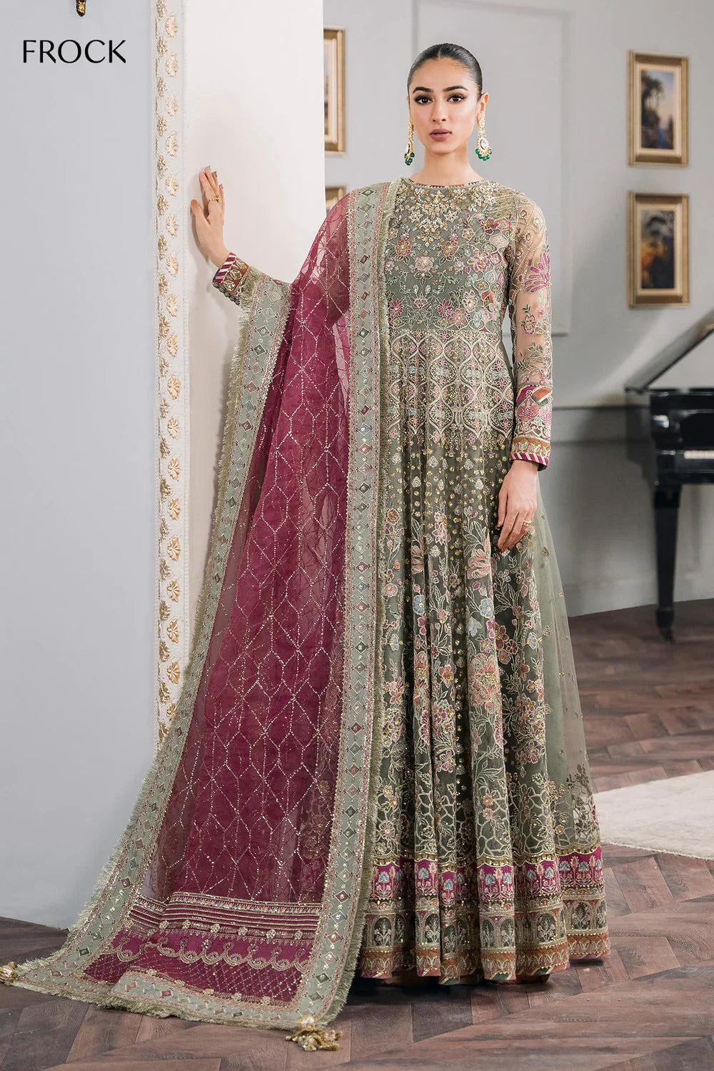 Baroque | Chantelle Embroidered Collection | CH12-02 by Baroque - Designer Dress - Type: Ladies Clothes - Available at Libayah - 100% Original