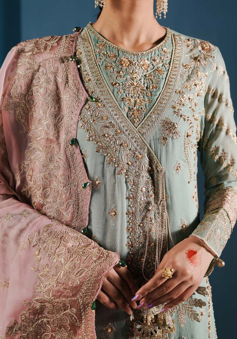 Zarqash | Lakhnawi Festive Chiffon 24 |  ZQL 002 B MEHAR by Zarqash - Designer Dress - Type: Ladies Clothes - Available at Libayah - 100% Original