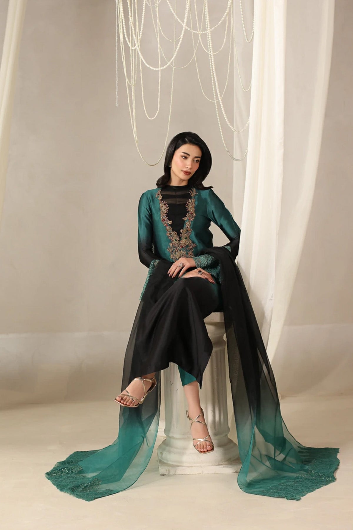 Musferah Saad | Into Twilight | Celestia by Musferah Saad - Designer Dress  - Type : Ladies Clothes - Available at Libayah - 100% Original 