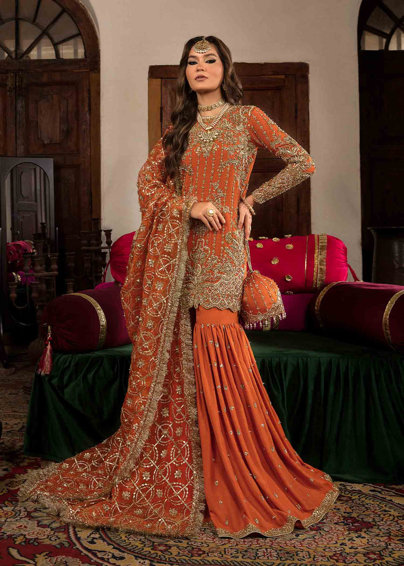 Kanwal Malik | Wedding Formals and Bridals | Narangi by Kanwal Malik - Designer Dress - Type: Ladies Clothes - Available at Libayah - 100% Original