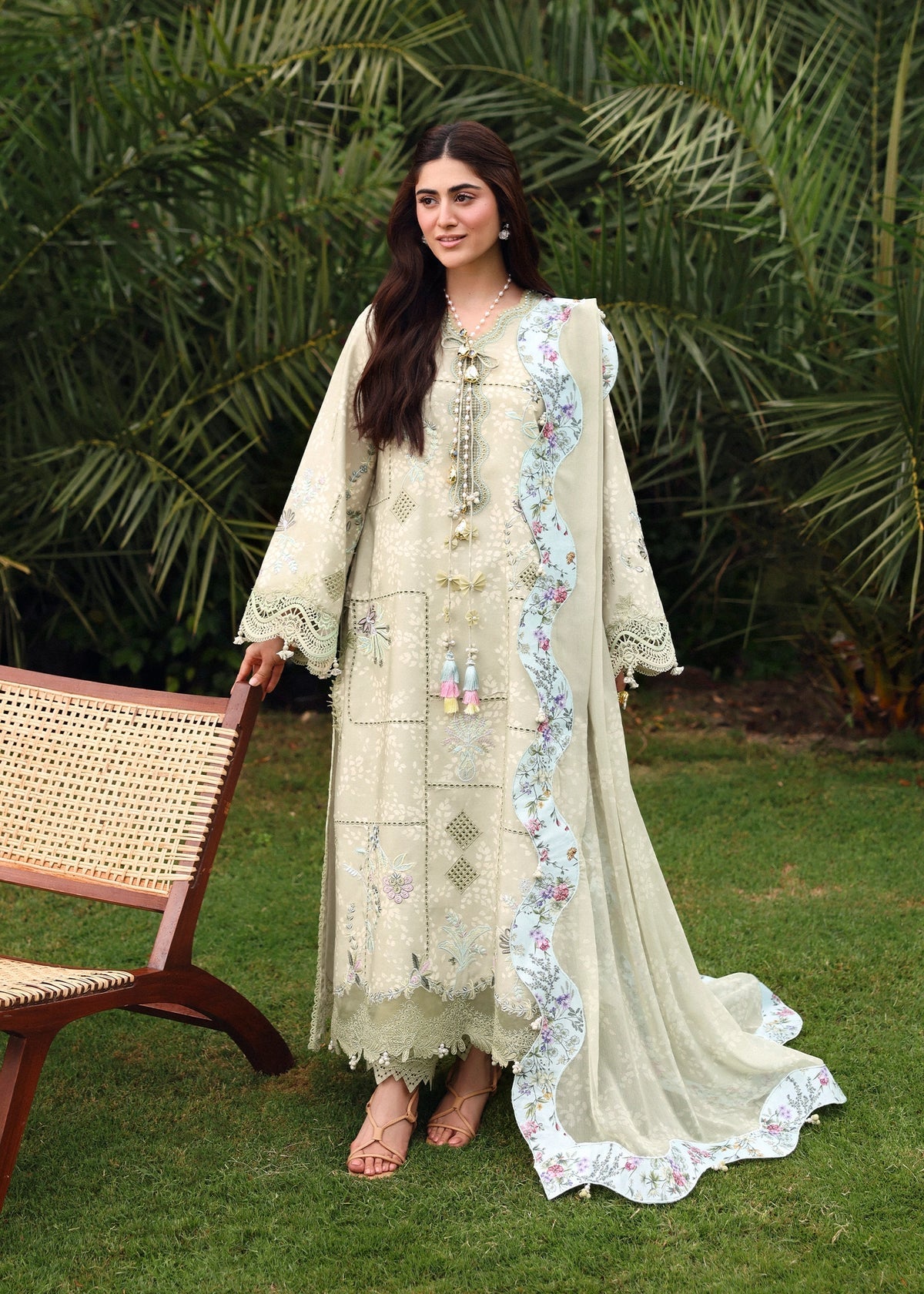 Sardinia | Embroidered Lawn Edit 26 | Monsoon Sage by Sardinia - Designer Dress  - Type : Ladies Clothes - Available at Libayah - 100% Original 