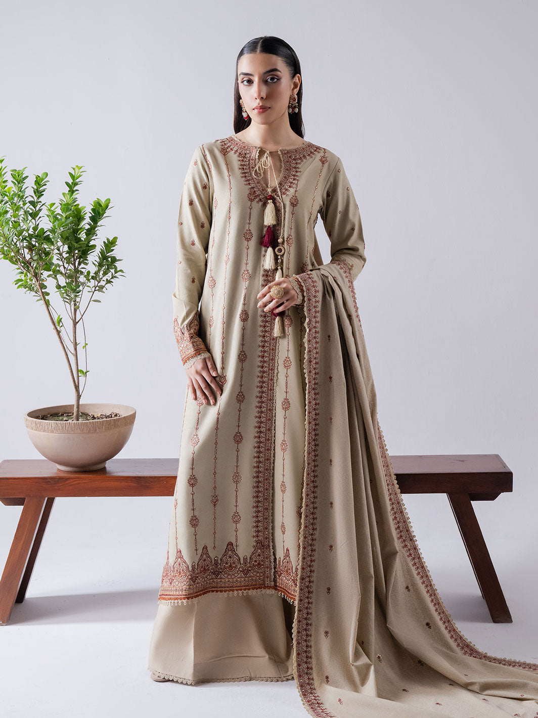 Faiza Faisal | Winter Edit 2024 | KYRA by Faiza Faisal - Designer Dress - Type: Ladies Clothes - Available at Libayah - 100% Original