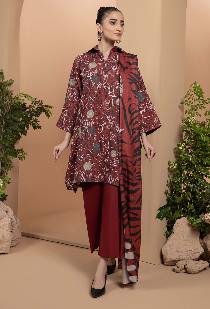 Humdum | Zara Winter 24 | Zara - D02 by HumDum - Designer Dress - Type: Casuals - Available at Libayah - 100% Original