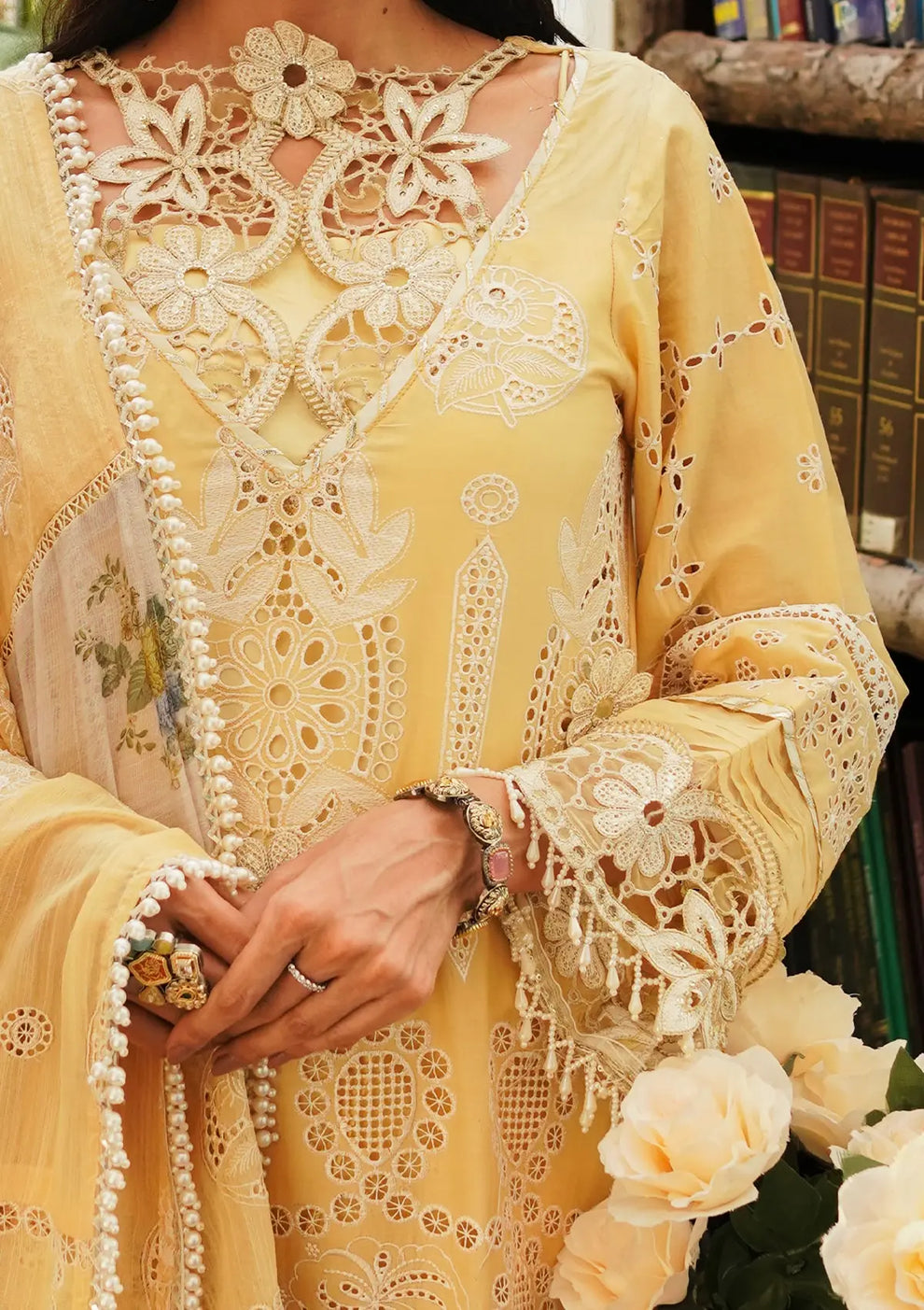 Kahf Premium | Luxury Lawn 24 | KLE-02 Sun Kissed by Kahf Premium - Designer Dress - Type: Ladies Clothes - Available at Libayah - 100% Original