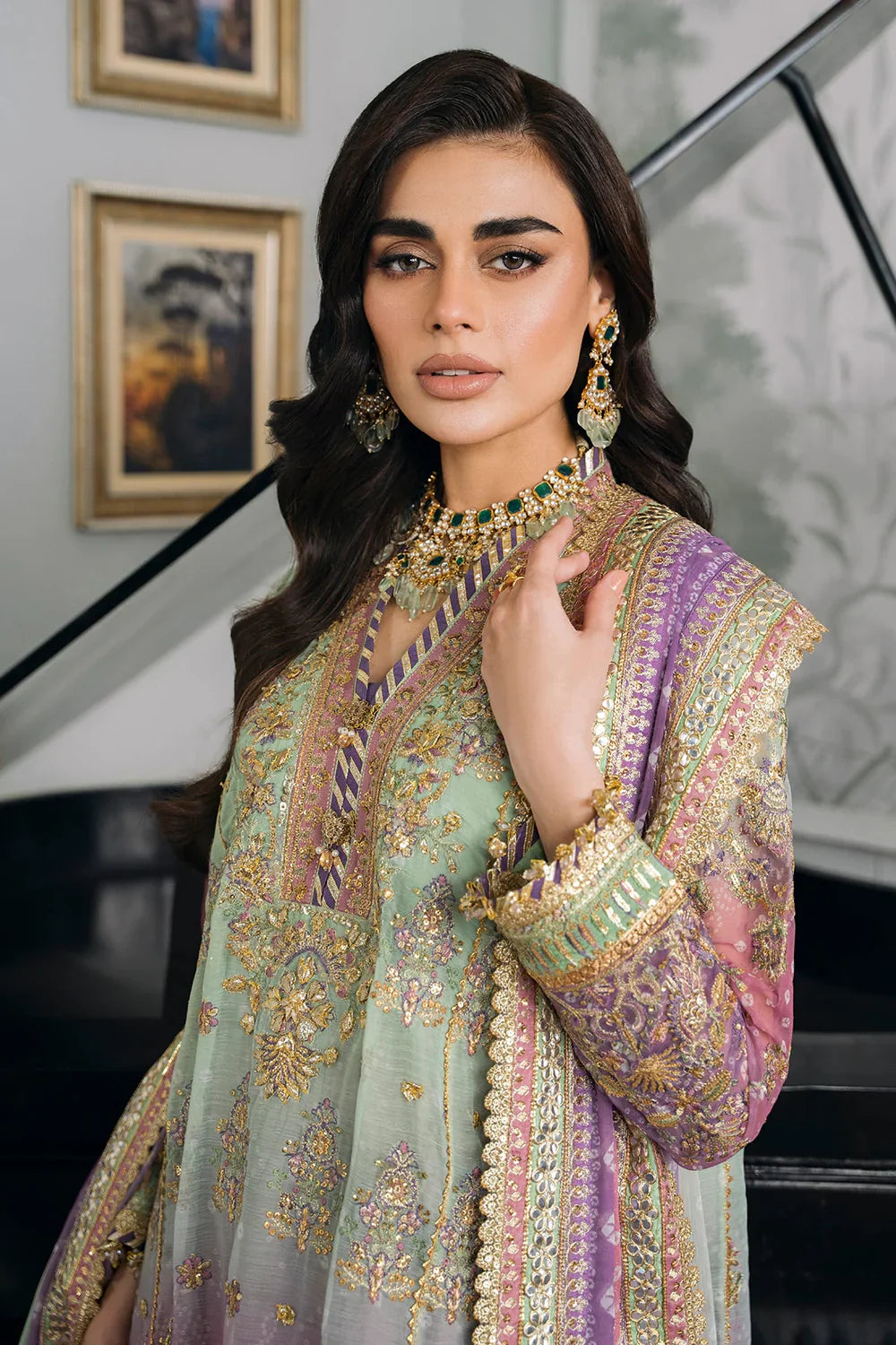 Baroque | Chantelle Embroidered Collection | CH12-08 by Baroque - Designer Dress - Type: Ladies Clothes - Available at Libayah - 100% Original